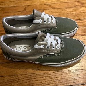 Vans Sneakers Tennis Shoes Color Block Green Khaki Mens 4